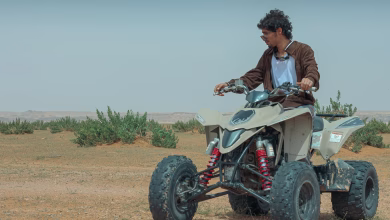 صحراء تطاوين في تونس مع كثبان رملية وتلال صخرية ومناظر طبيعية صحراوي